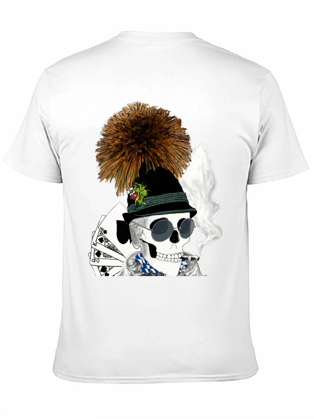 Skull Poker Player T-Shirt