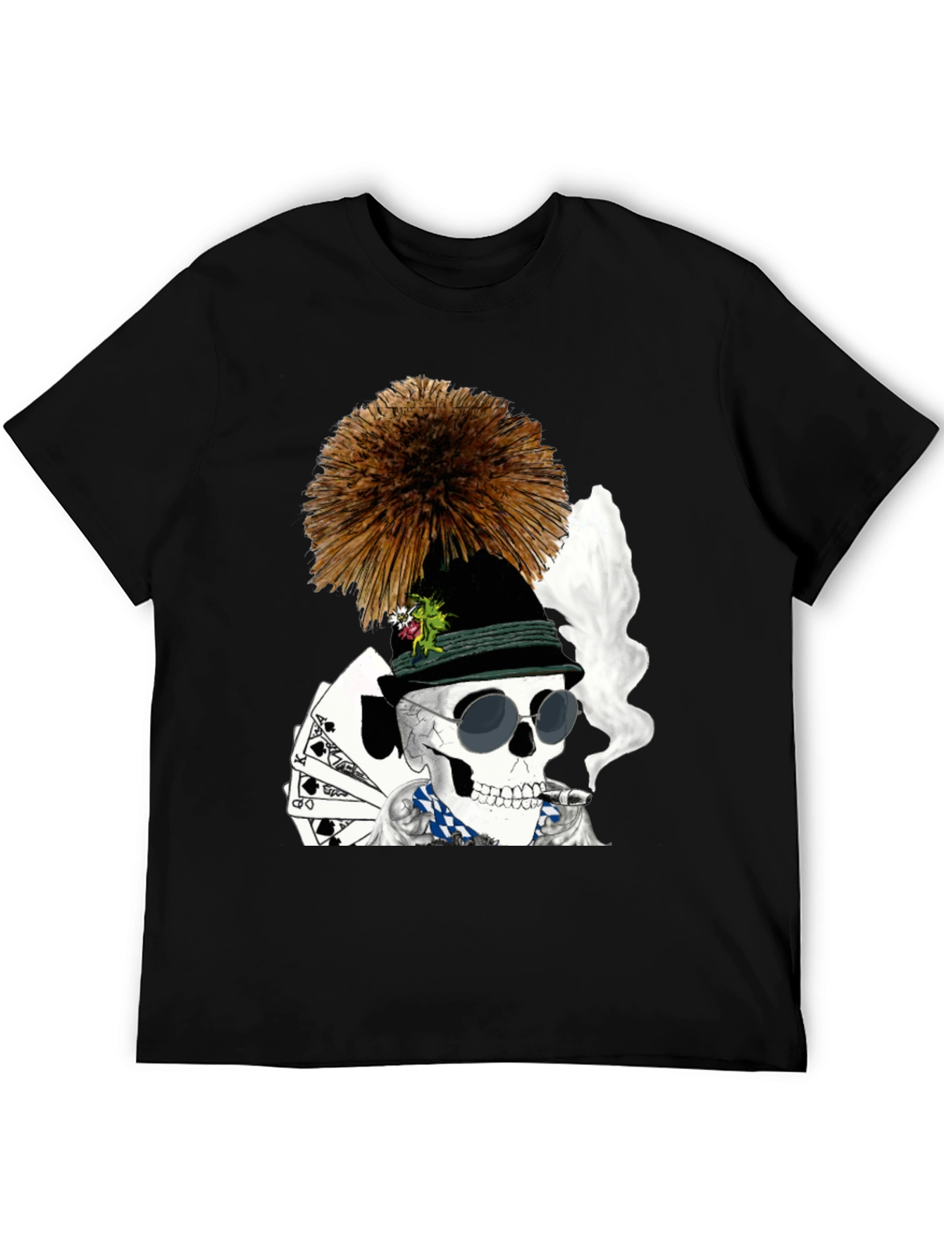Skull Poker Player T-Shirt