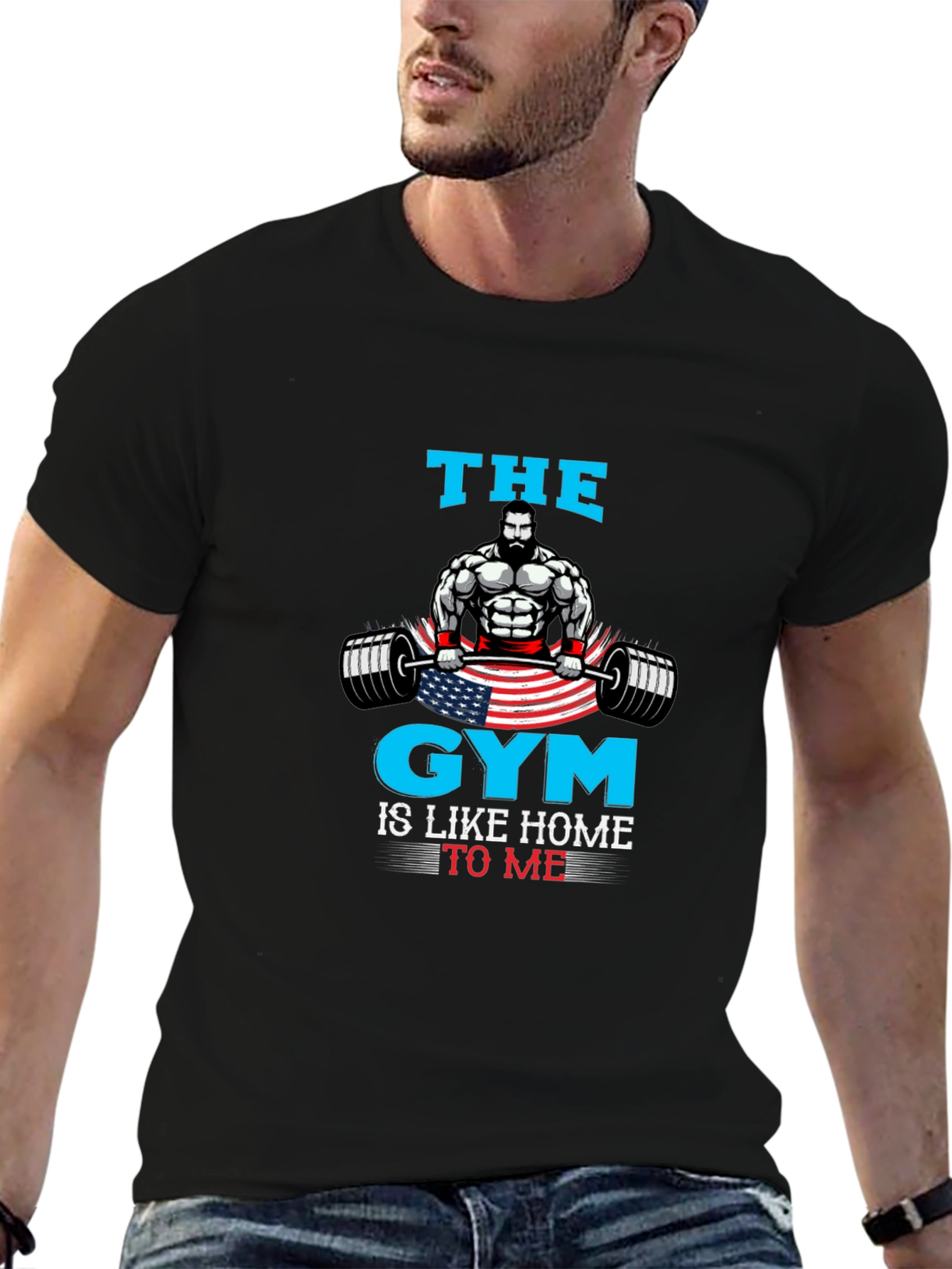 Gym Is Home Mens Graphic T-Shirt