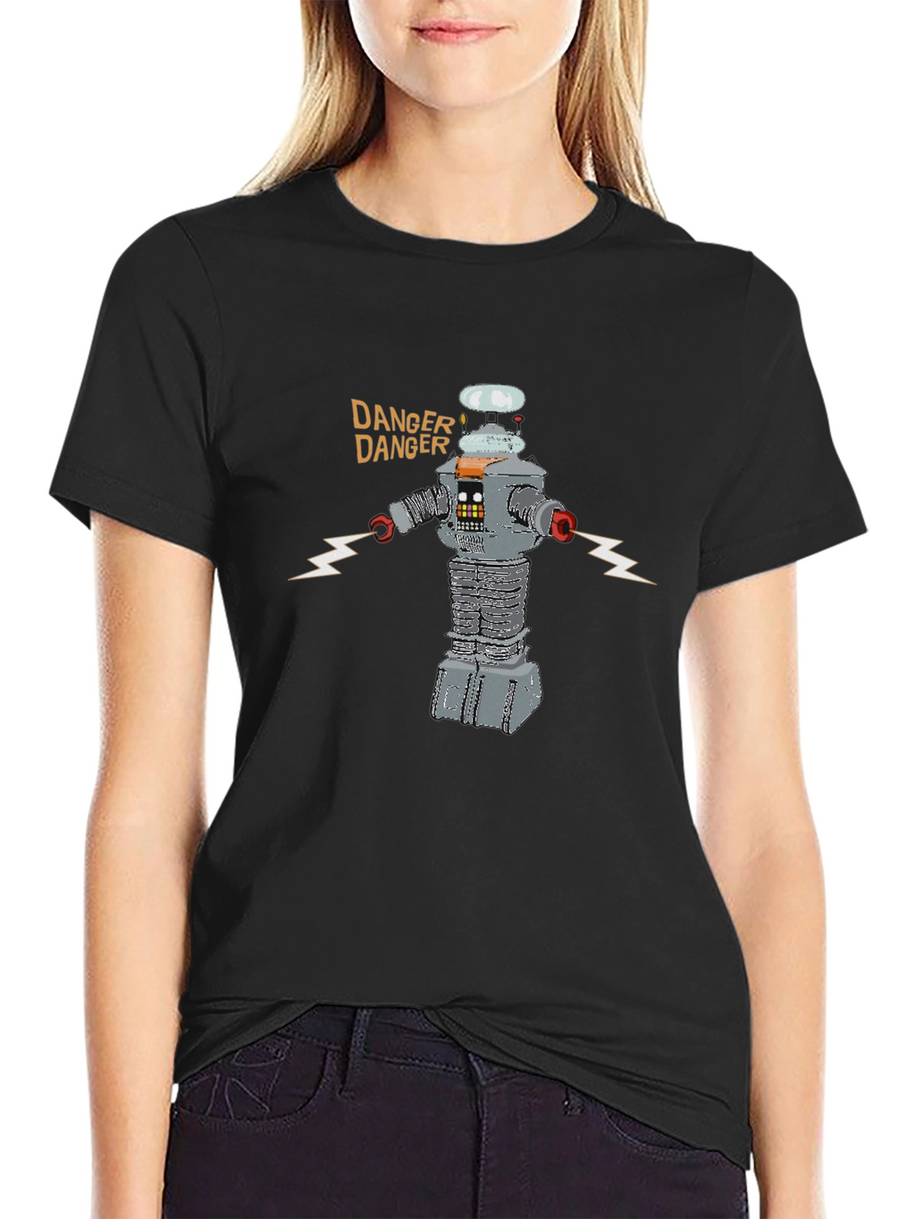 Danger Robot Graphic T-Shirt