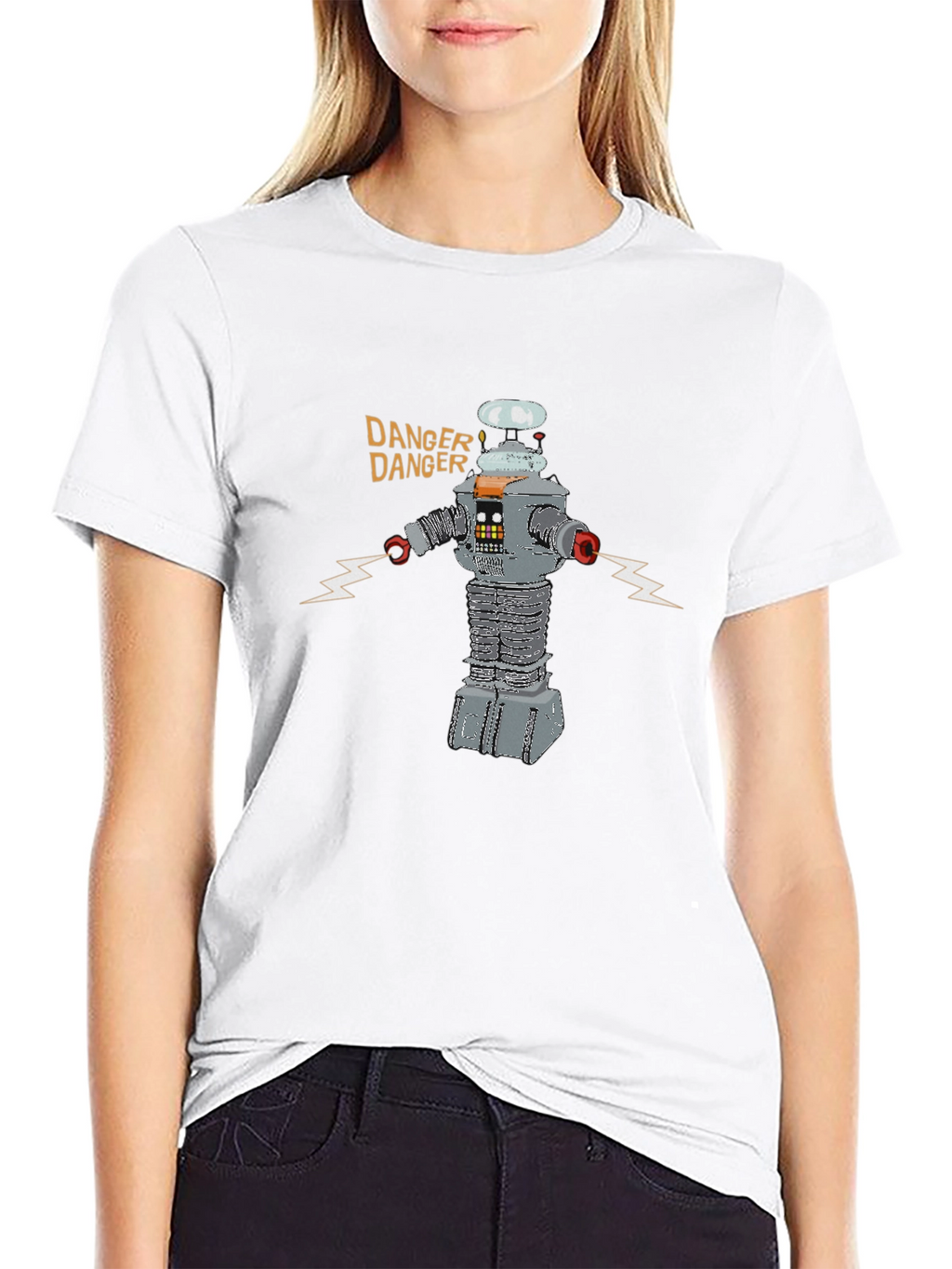 Danger Robot Graphic T-Shirt
