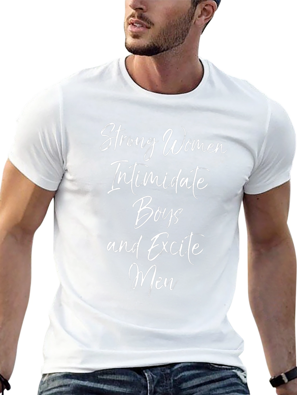 Strong Women Slogan T-Shirt - Empowering Statement Tee
