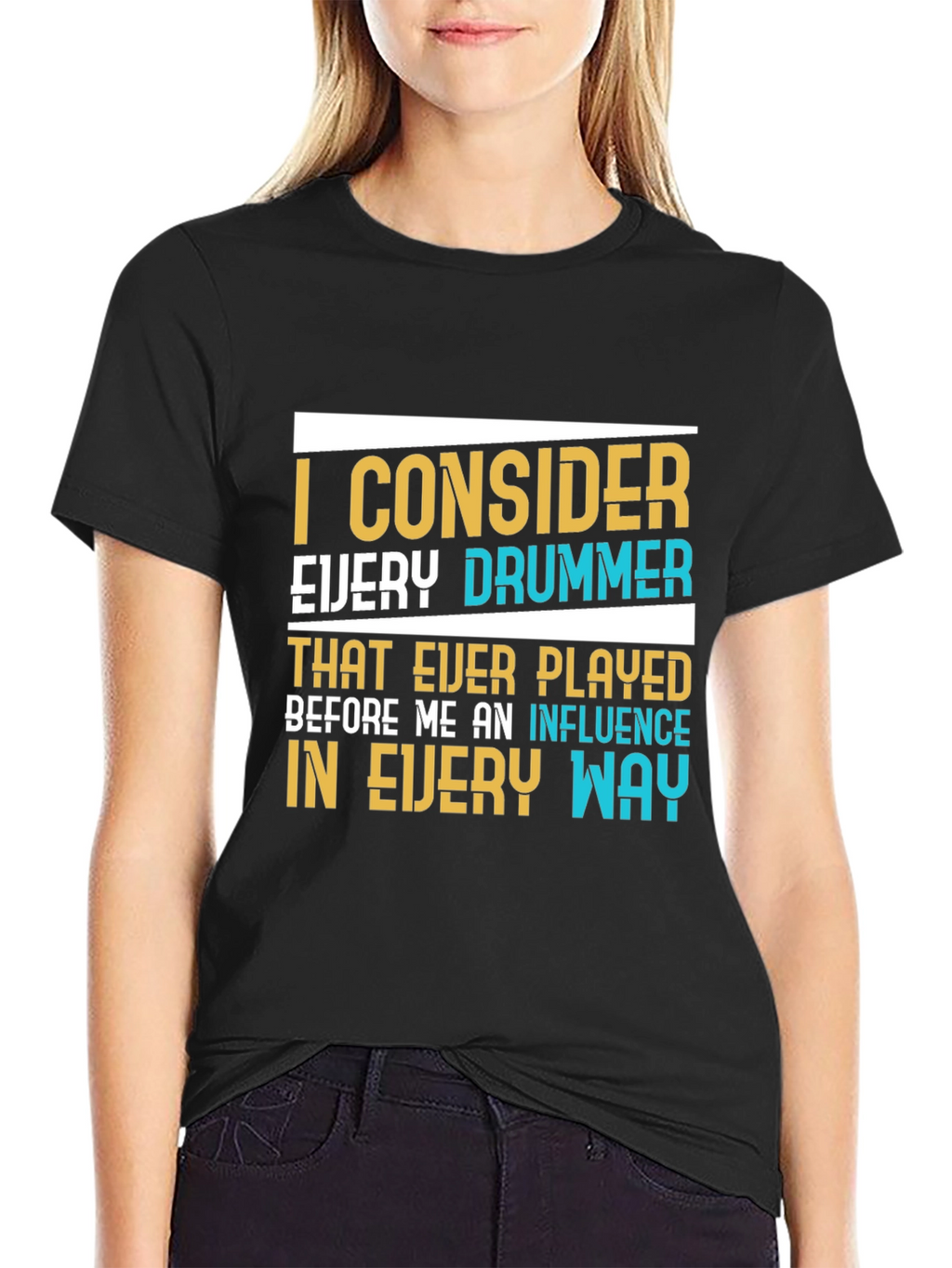 Drummer Influence Graphic T-Shirt