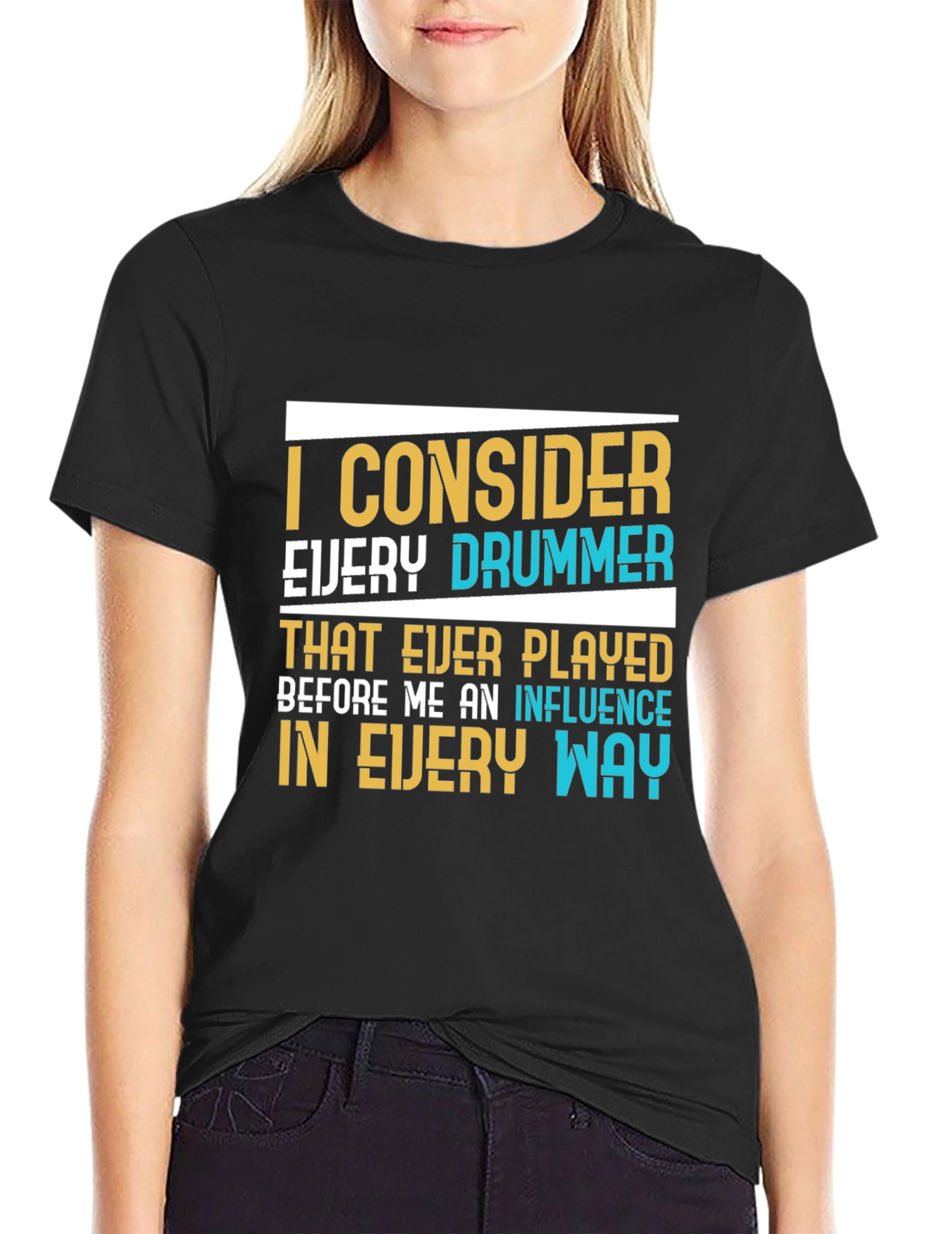 Drummer Influence Graphic T-Shirt