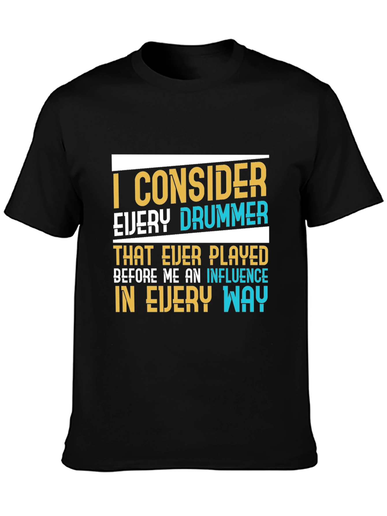 Drummer Influence Graphic T-Shirt