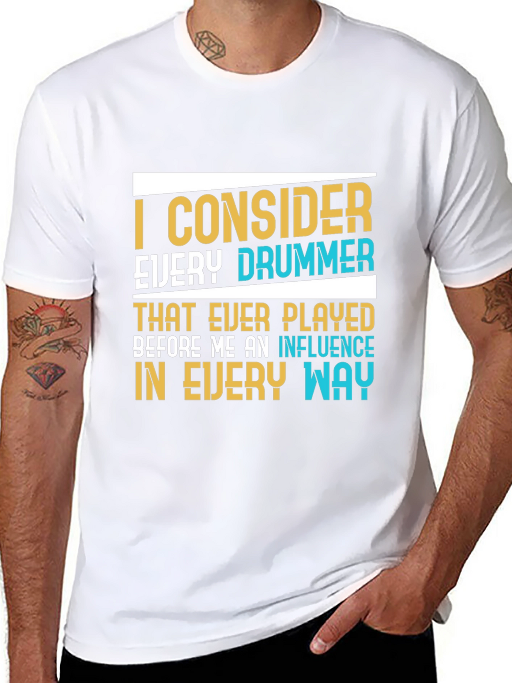 Drummer Influence Graphic T-Shirt