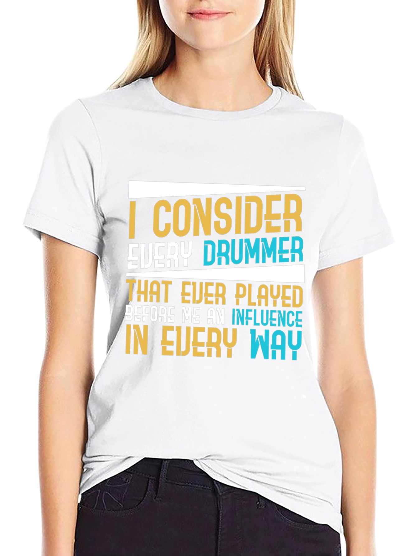 Drummer Influence Graphic T-Shirt