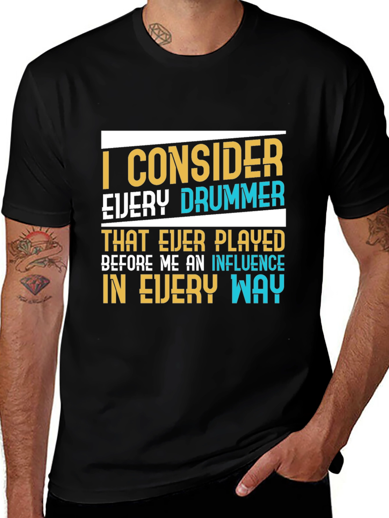 Drummer Influence Graphic T-Shirt