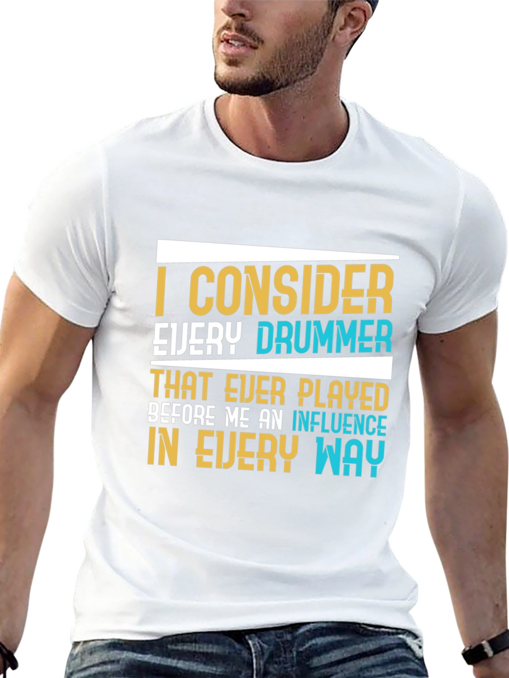 Drummer Influence Graphic T-Shirt