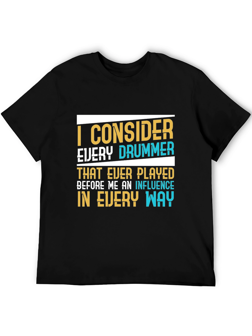 Drummer Influence Graphic T-Shirt