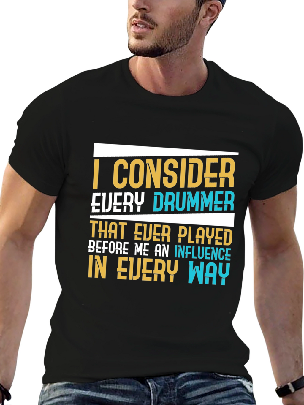Drummer Influence Graphic T-Shirt