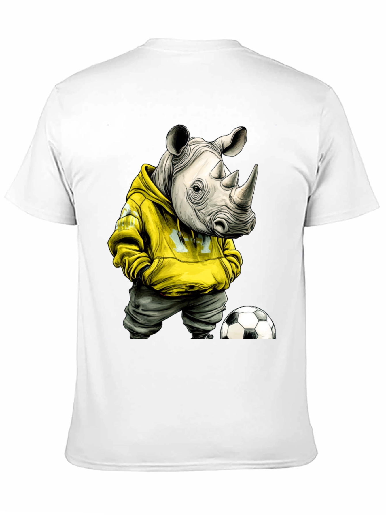 Rhino Soccer Fan Graphic T-Shirt