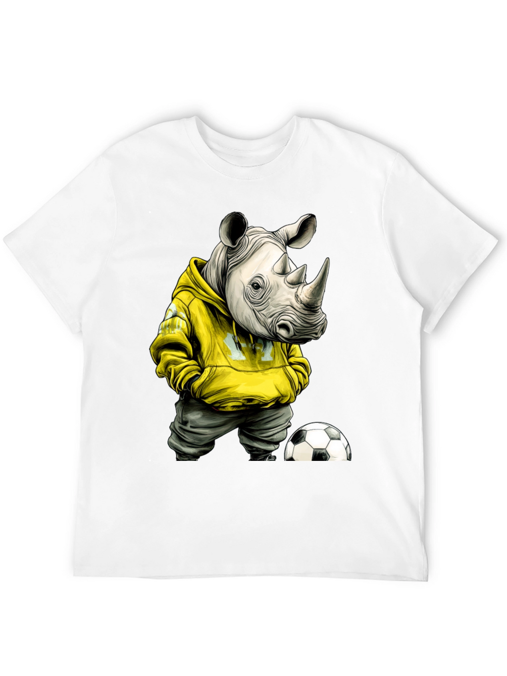 Rhino Soccer Fan Graphic T-Shirt
