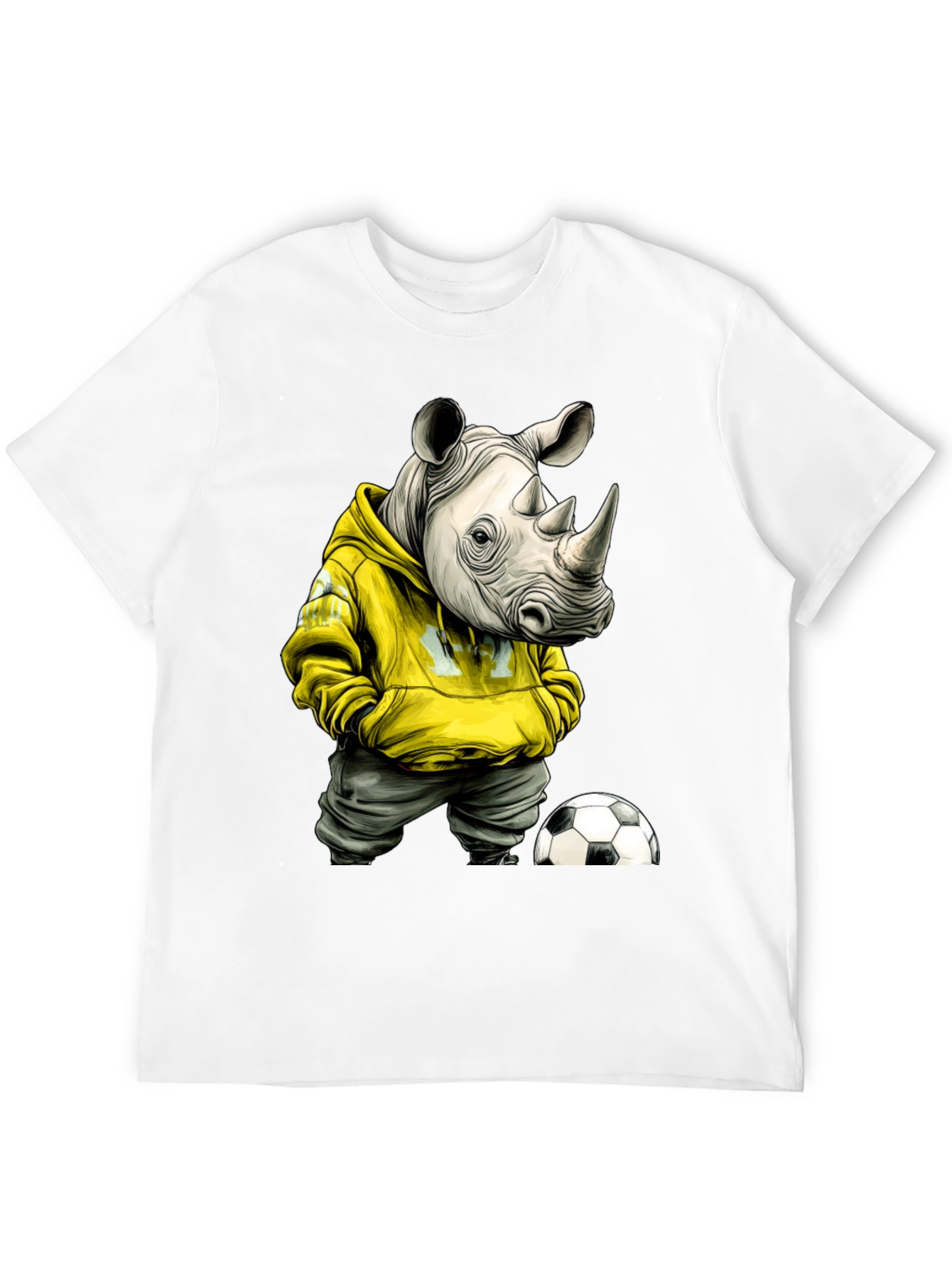 Rhino Soccer Fan Graphic T-Shirt