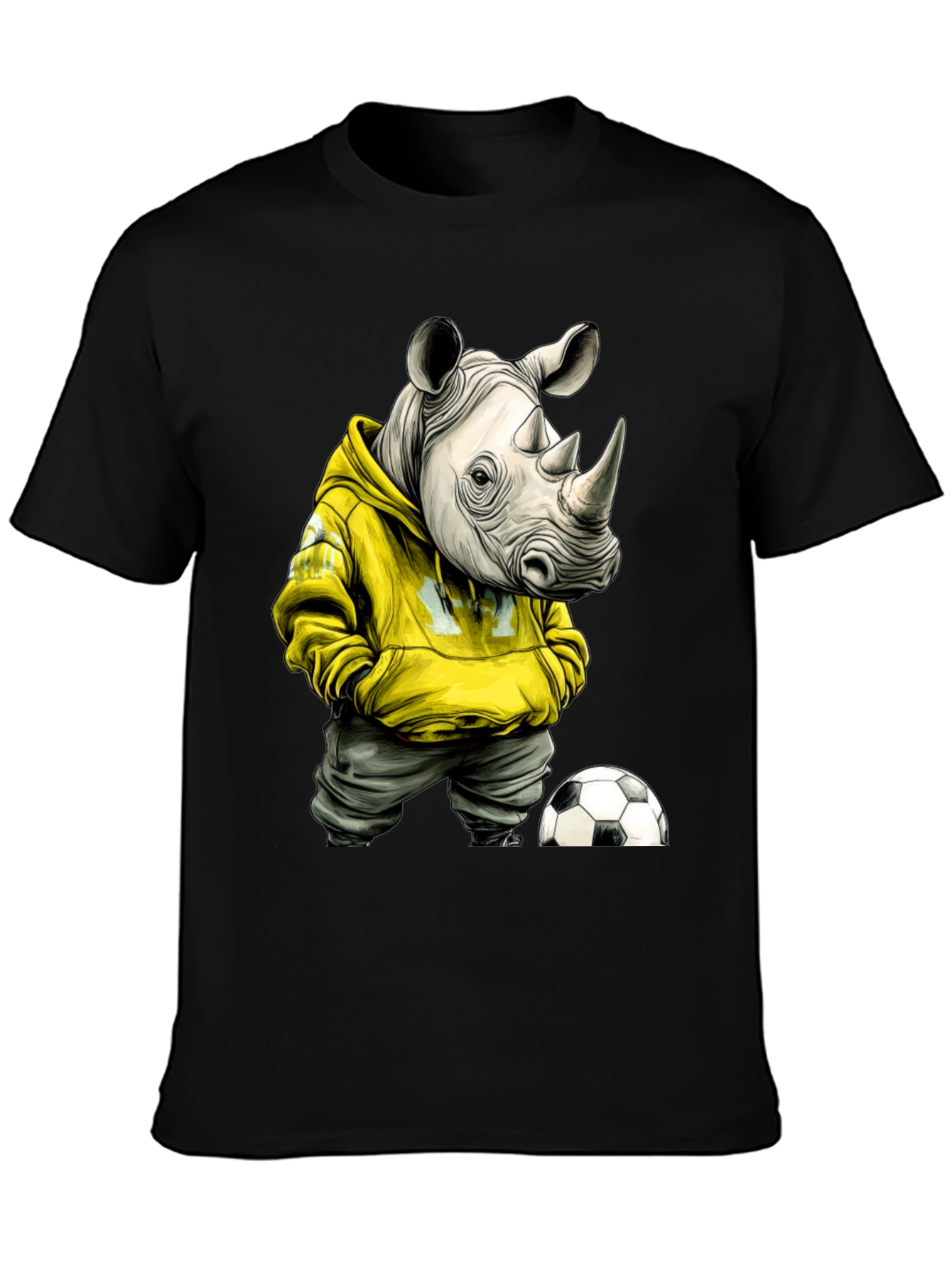 Rhino Soccer Fan Graphic T-Shirt