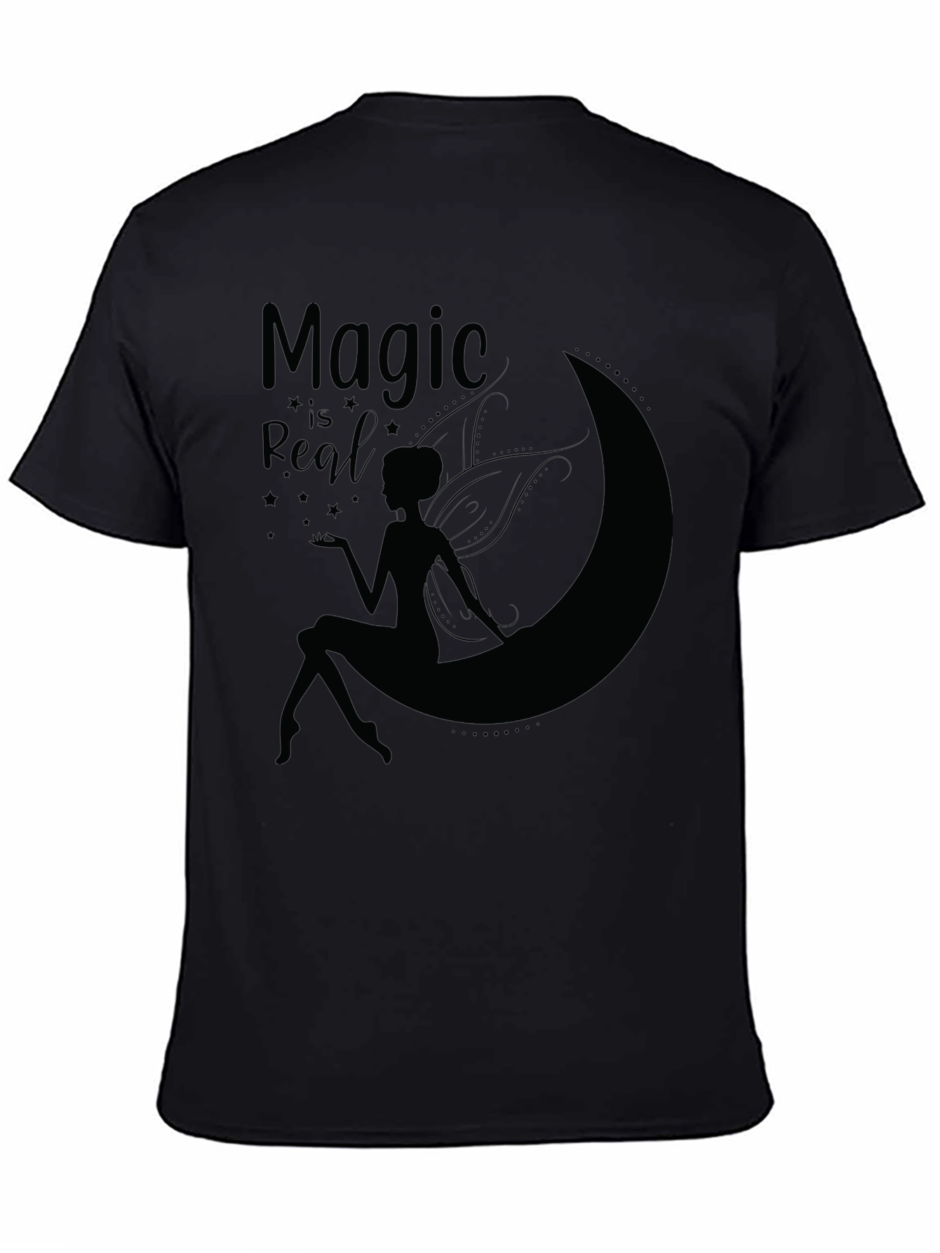 Magic is Real T-Shirt - Fairy on Moon Graphic Tee