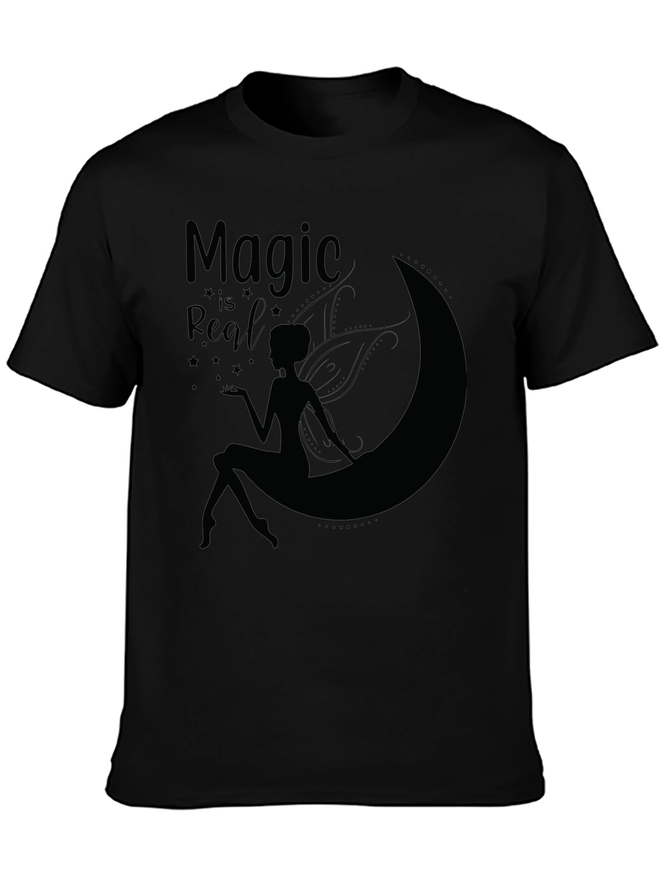 Magic is Real T-Shirt - Fairy on Moon Graphic Tee