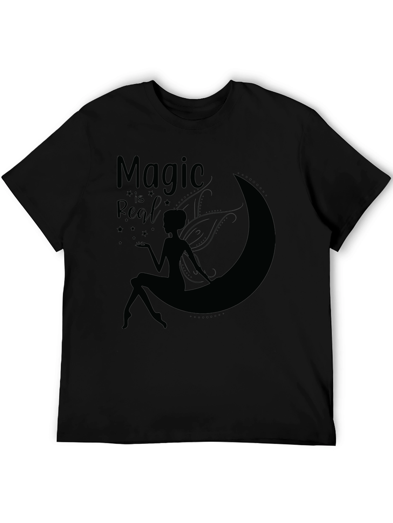Magic is Real T-Shirt - Fairy on Moon Graphic Tee