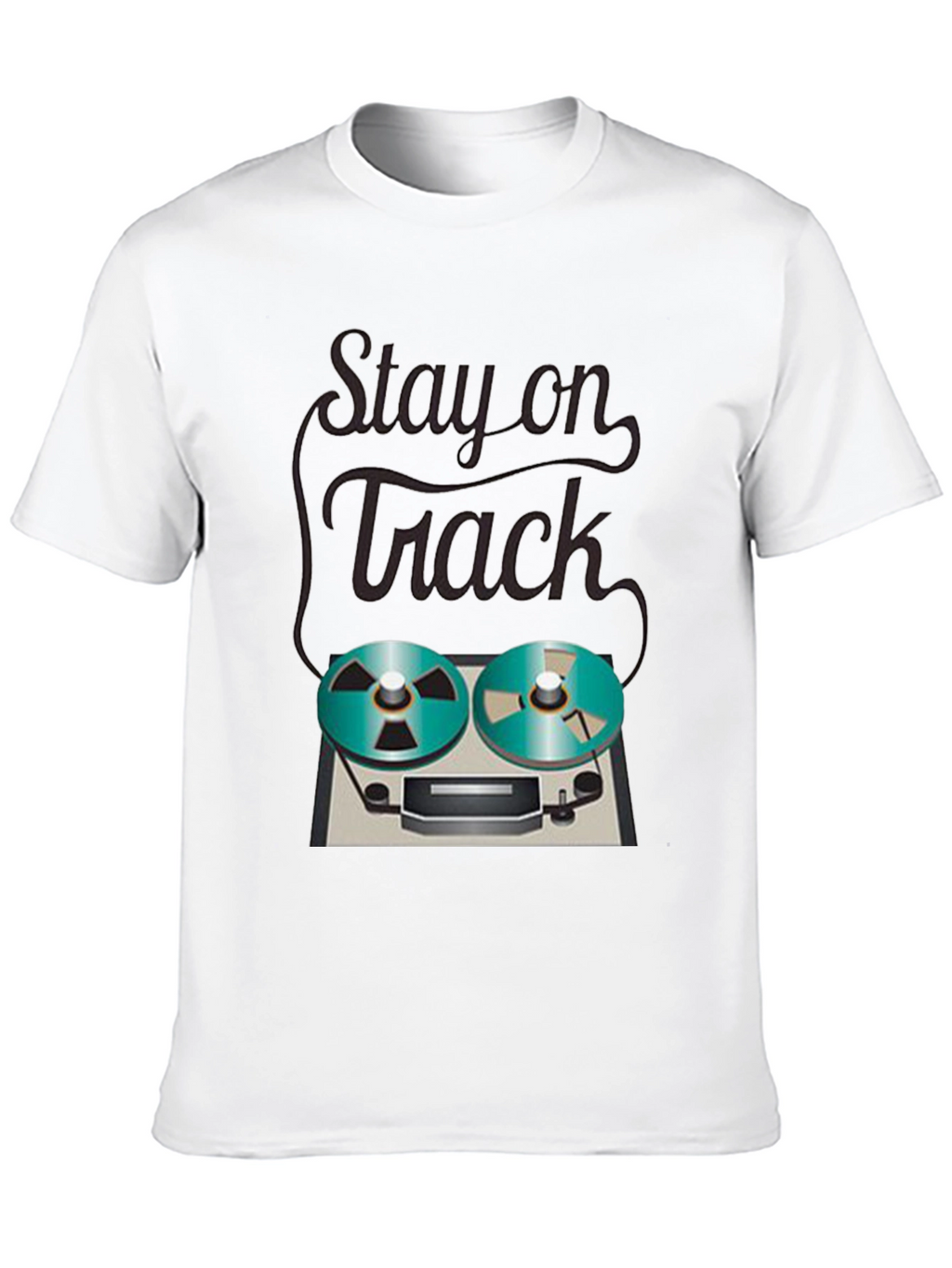 Stay on Track Reel-to-Reel Graphic Tee