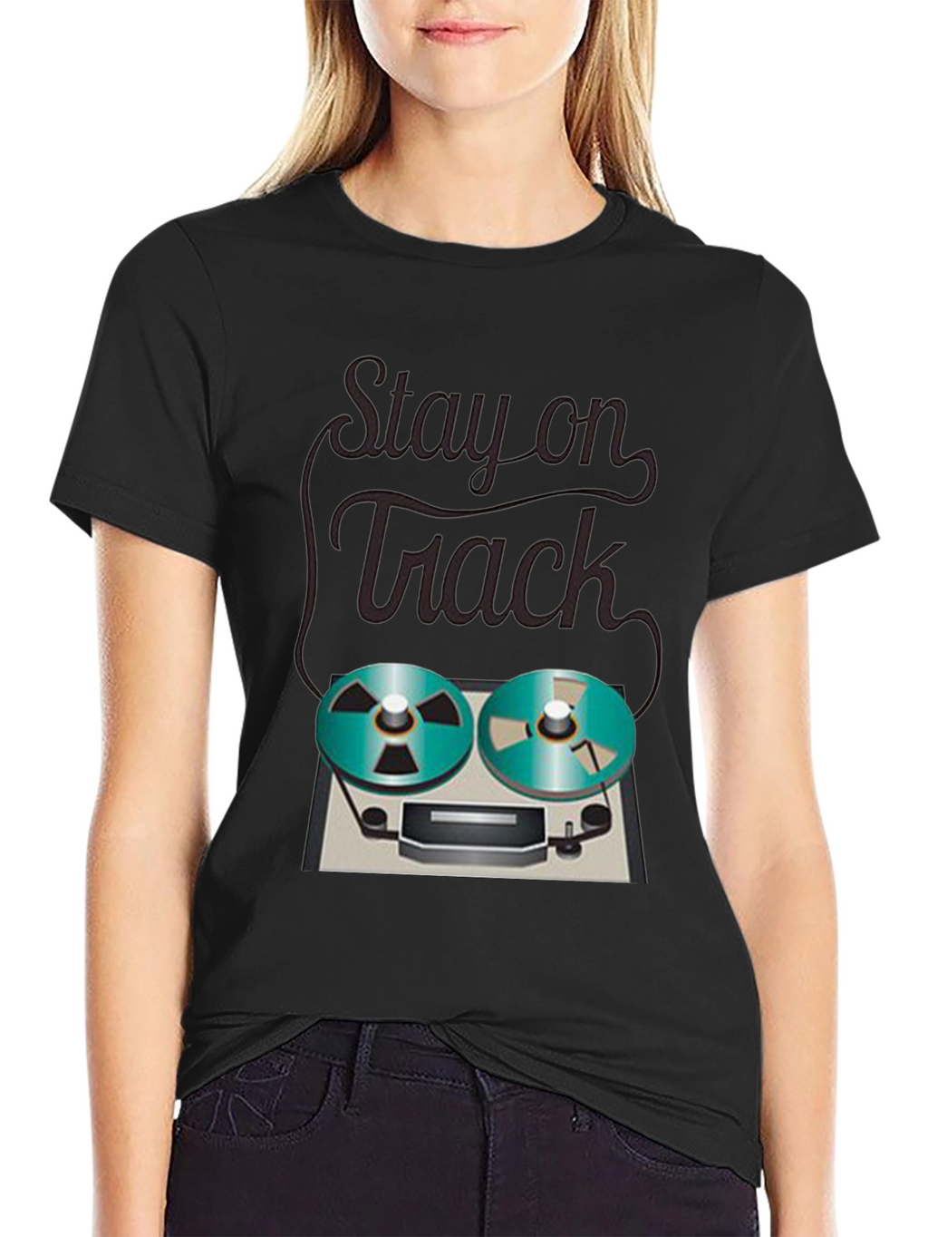 Stay on Track Reel-to-Reel Graphic Tee