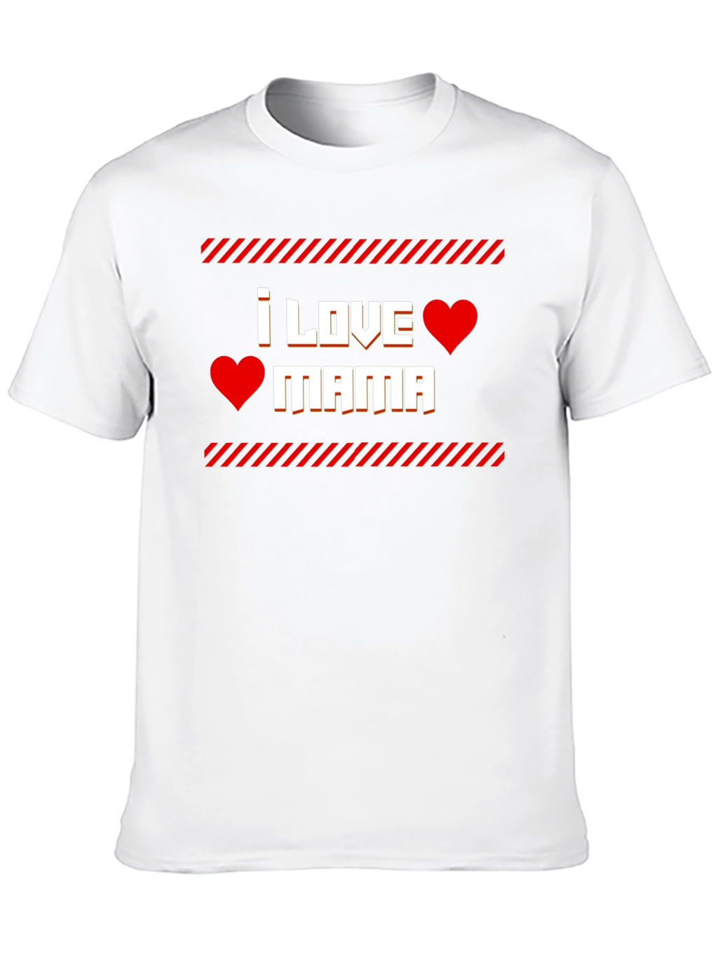 I Love Mama T-Shirt - Red Heart Graphic