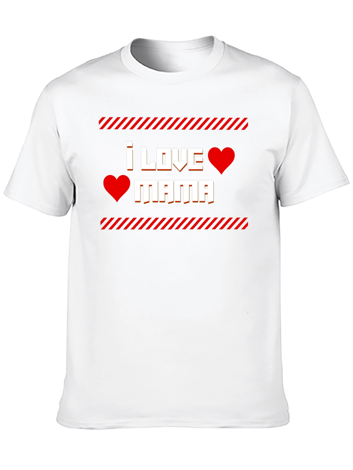 I Love Mama T-Shirt - Red Heart Graphic