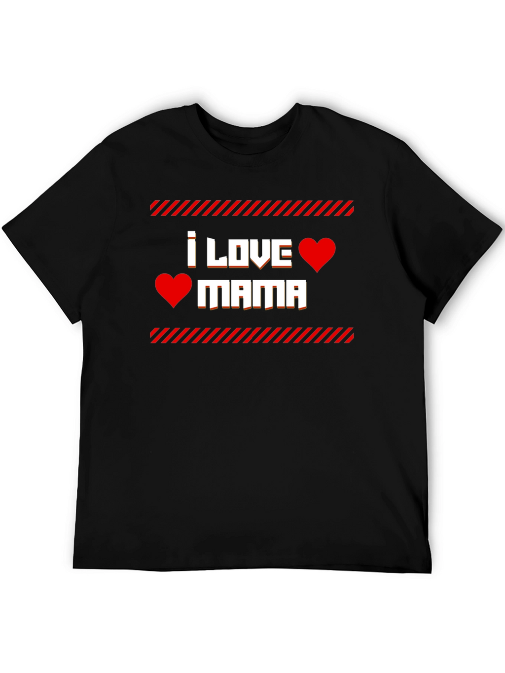 I Love Mama T-Shirt - Red Heart Graphic