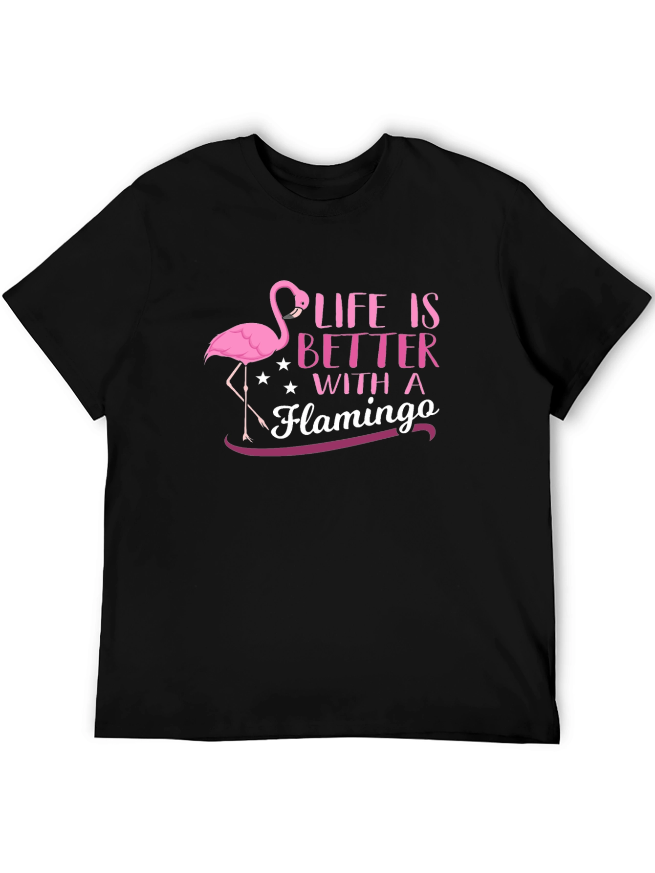 Life is Better with a Flamingo Graphic Tee