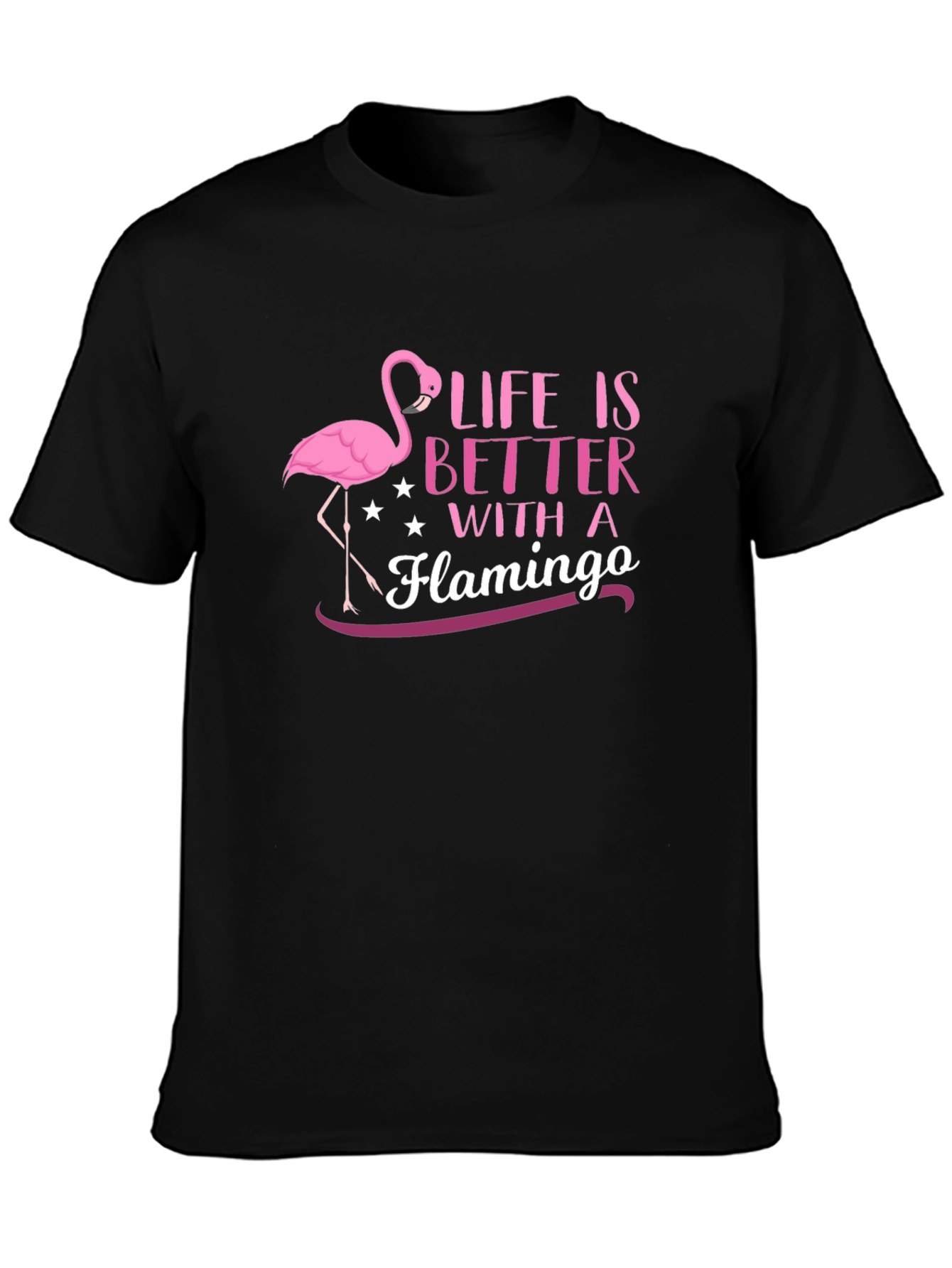 Life is Better with a Flamingo Graphic Tee
