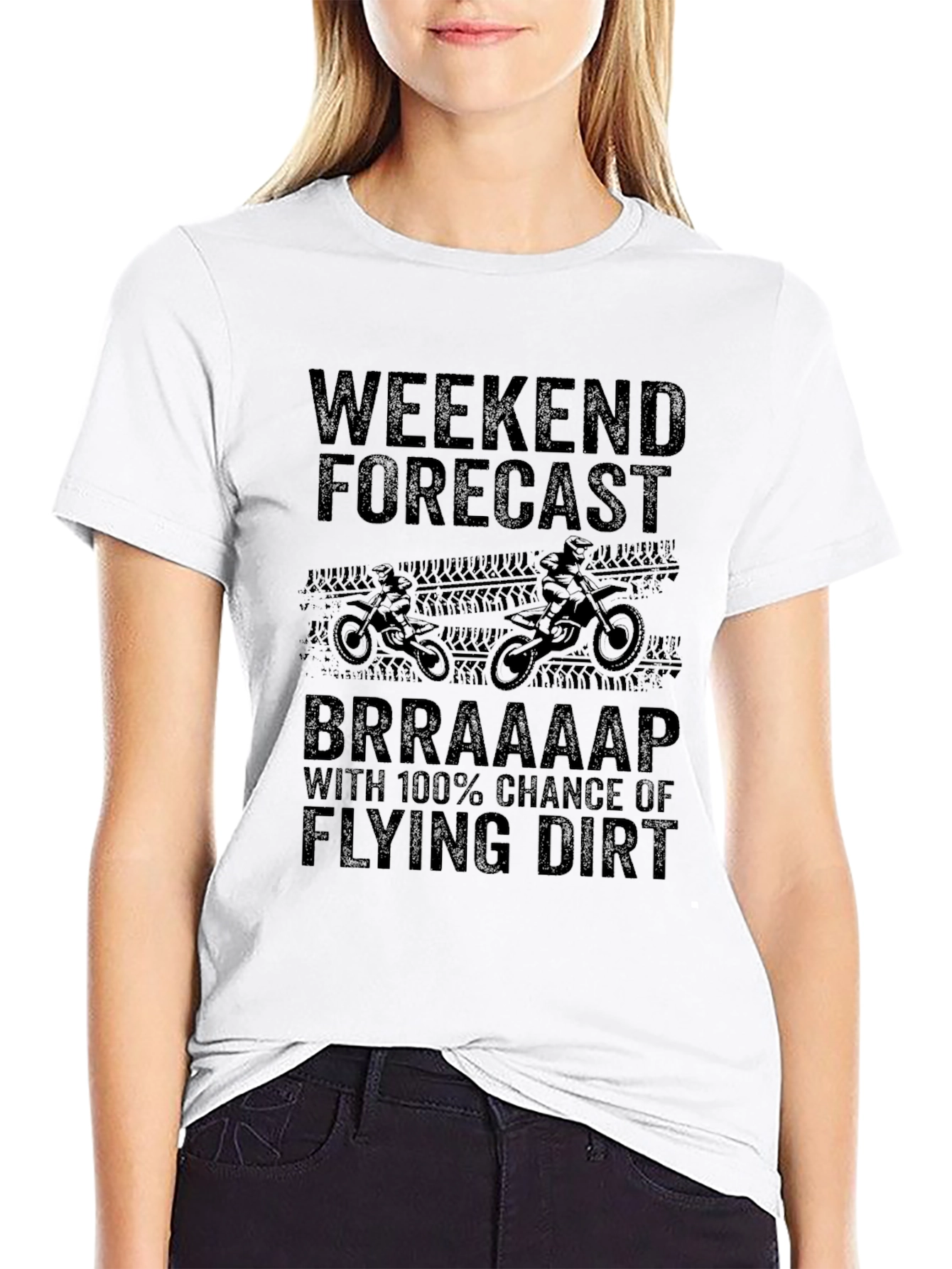 Weekend Forecast Dirt Bike T-Shirt