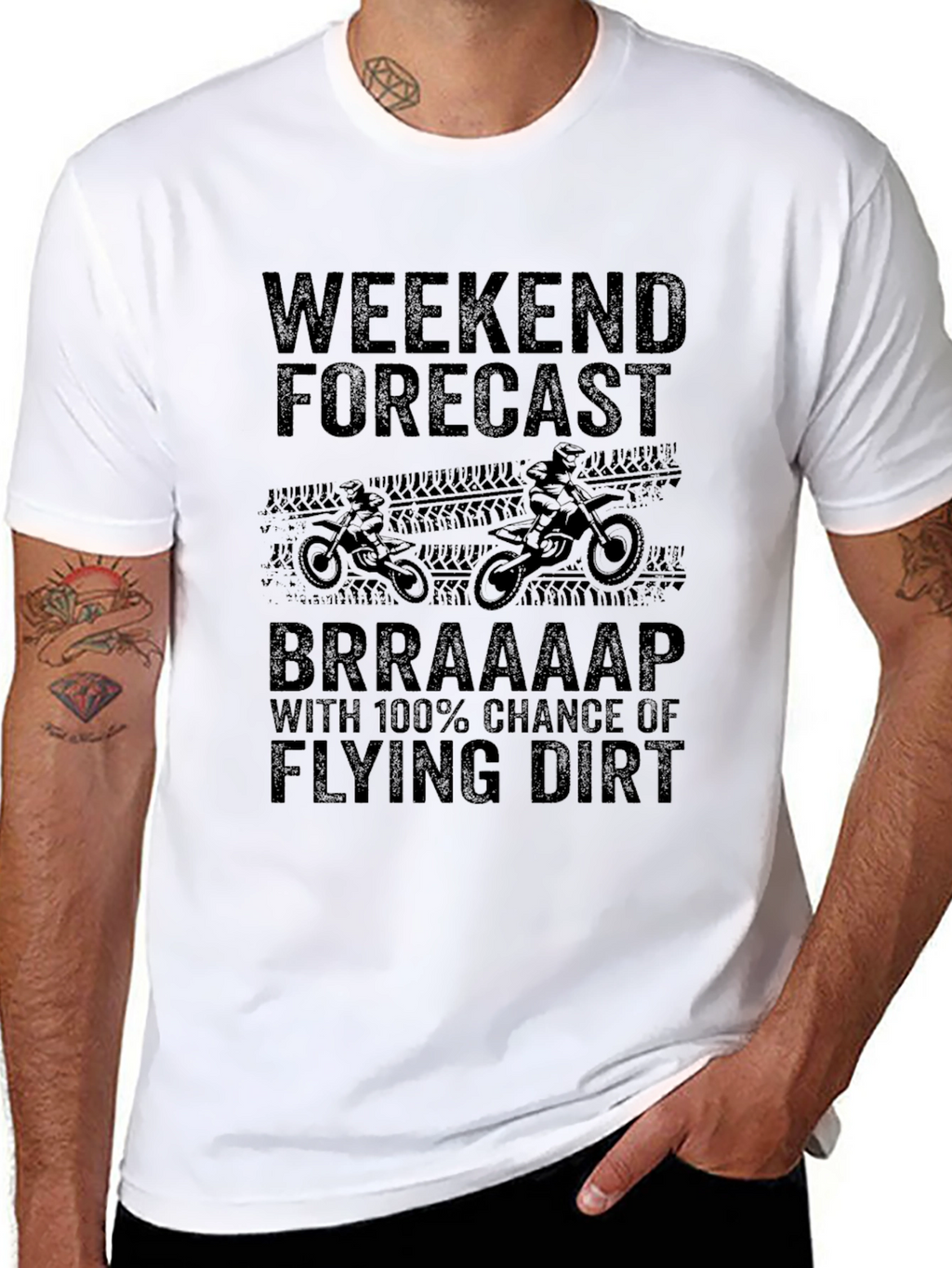Weekend Forecast Dirt Bike T-Shirt