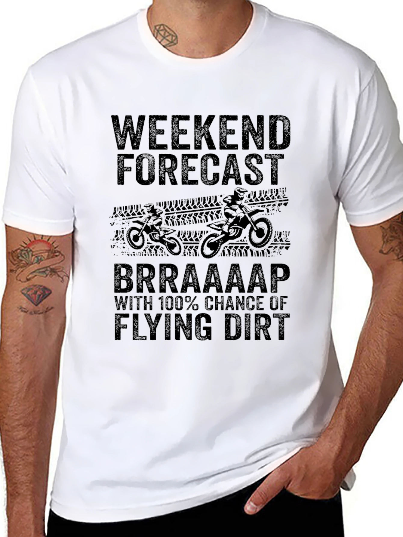Weekend Forecast Dirt Bike T-Shirt