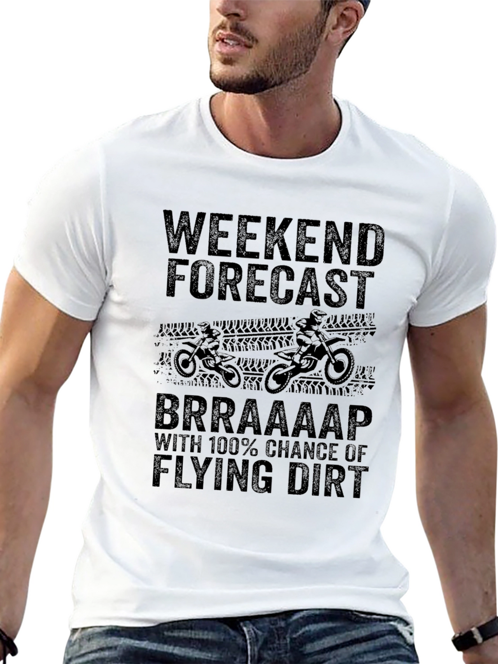 Weekend Forecast Dirt Bike T-Shirt