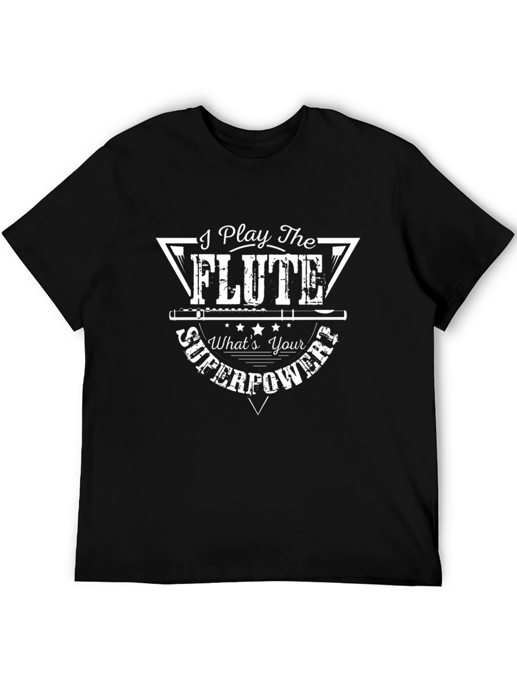 I Play The Flute Superpower Graphic Tee
