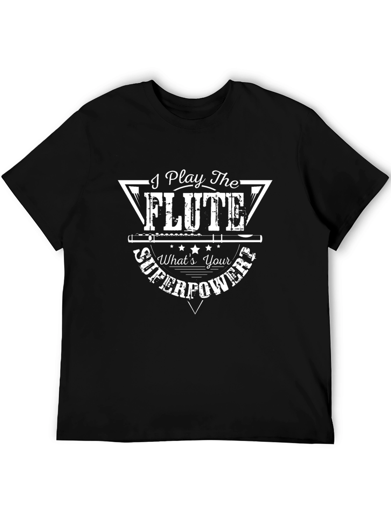 I Play The Flute Superpower Graphic Tee