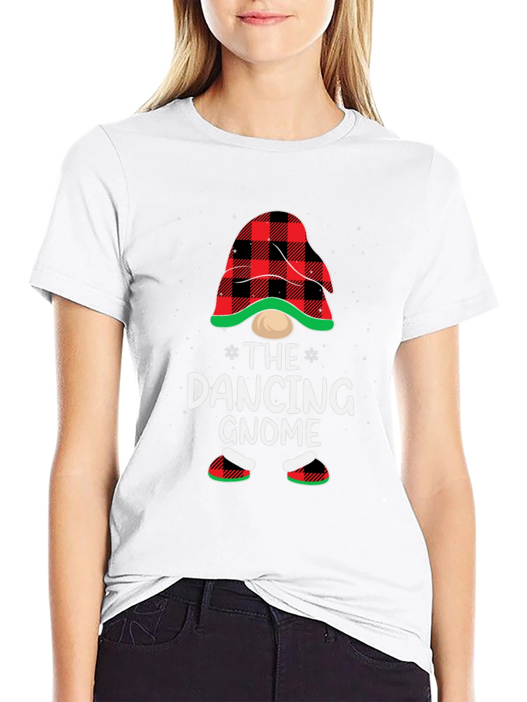 Dancing Gnome Holiday Graphic T-Shirt