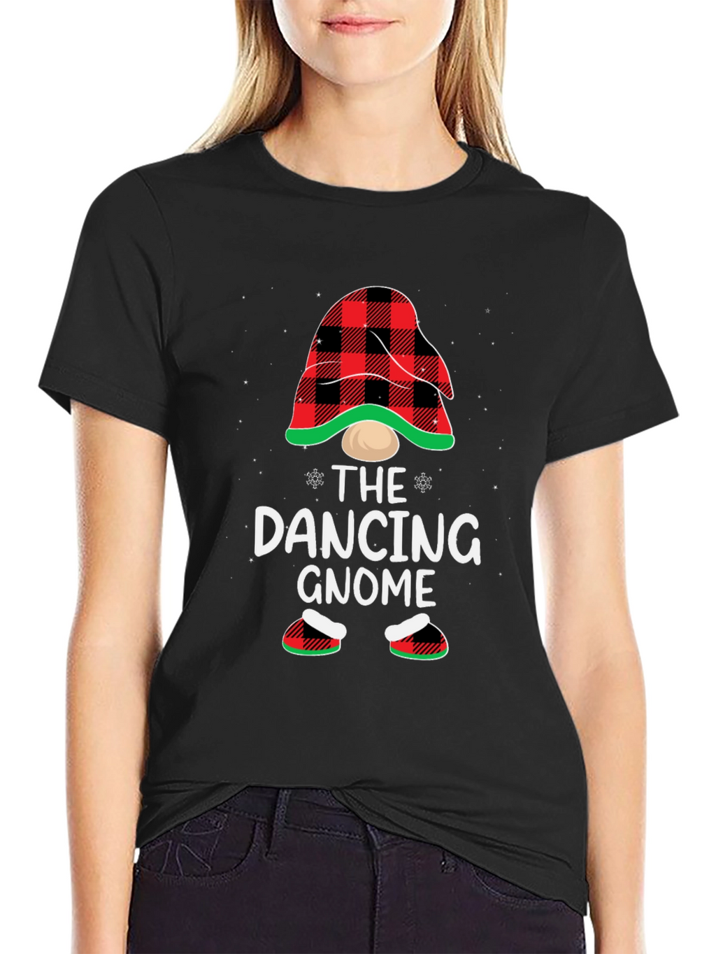 Dancing Gnome Holiday Graphic T-Shirt