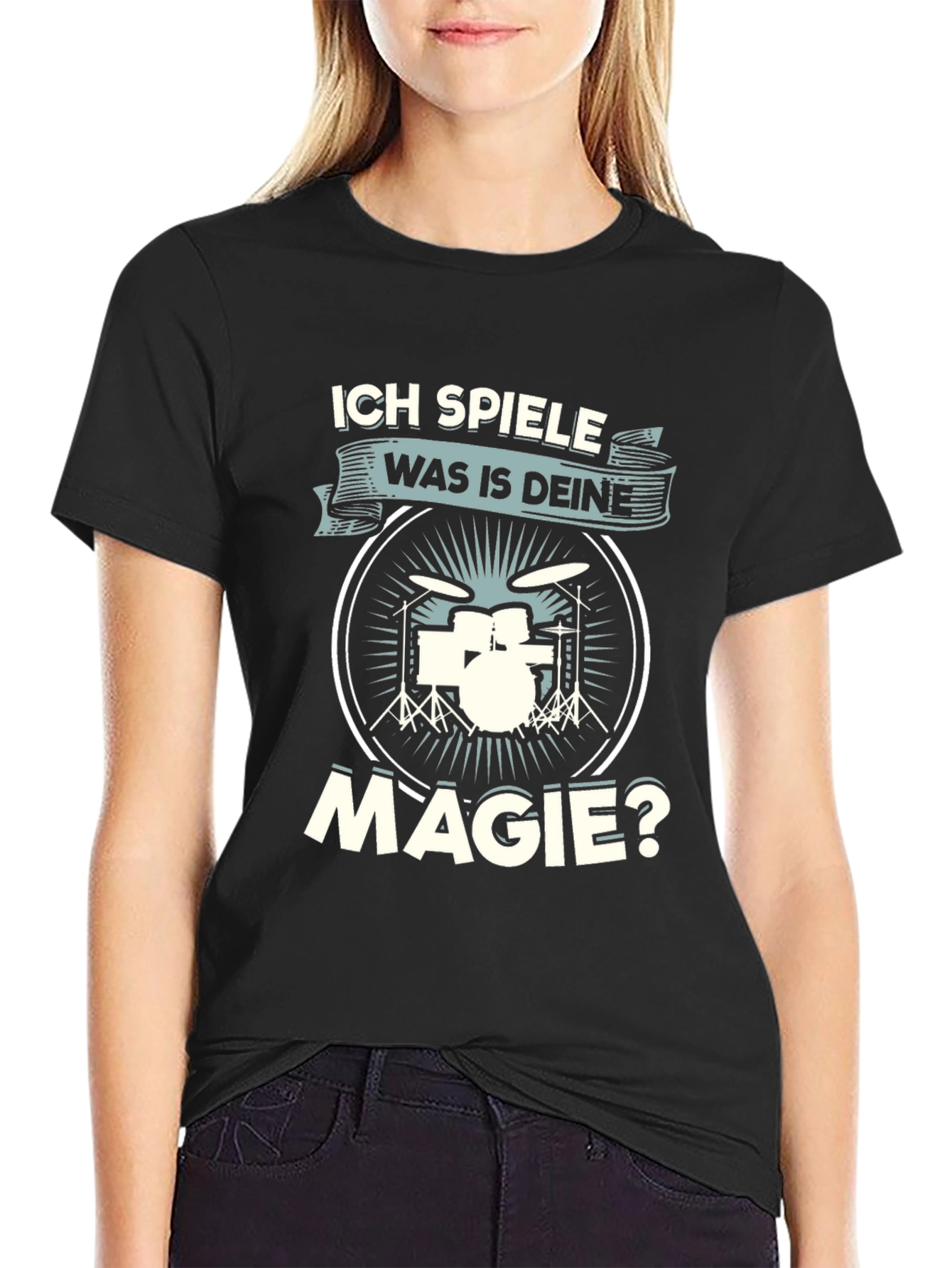 Drummers Whats Your Magic Black T-Shirt
