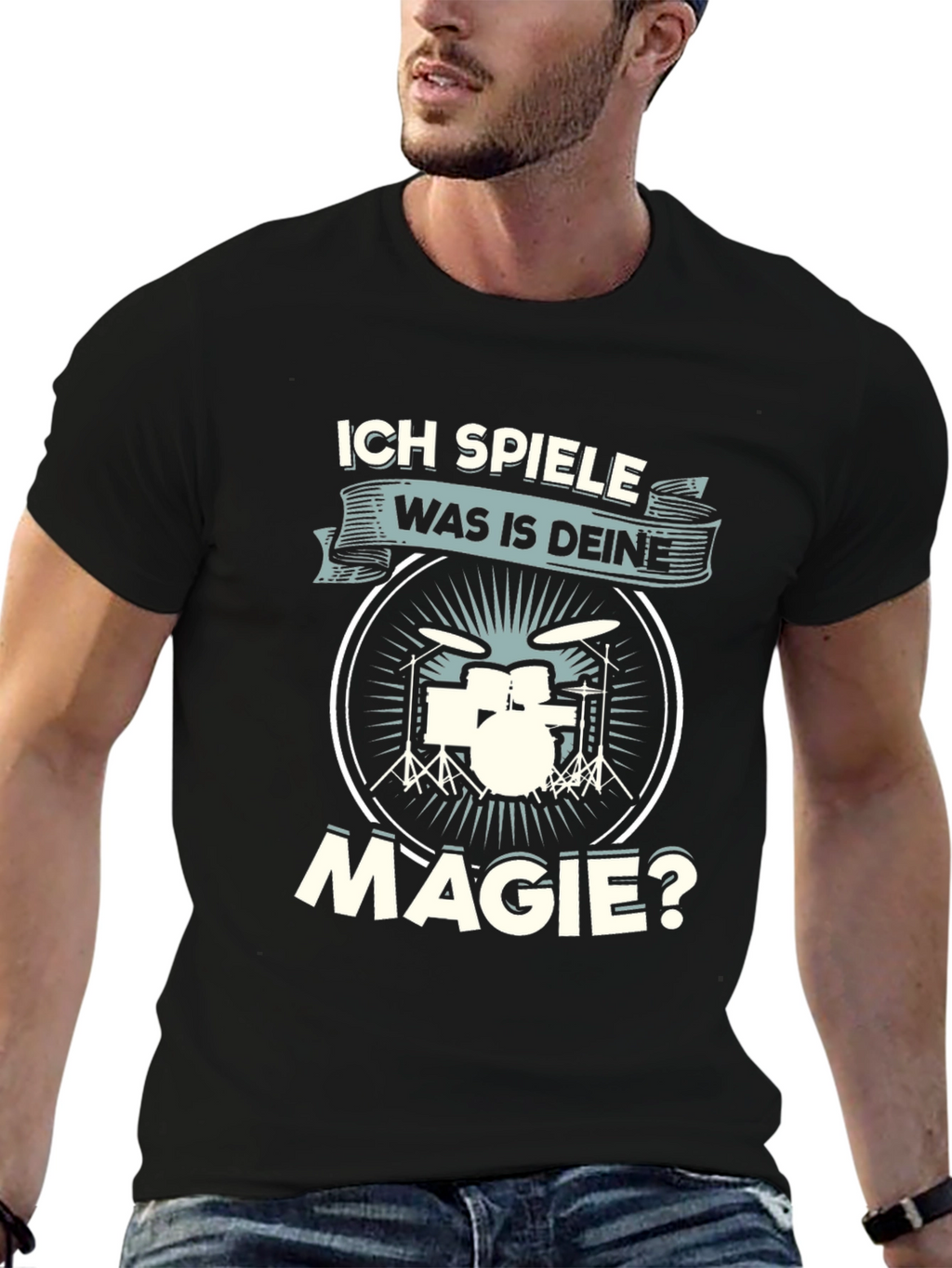 Drummers Whats Your Magic Black T-Shirt