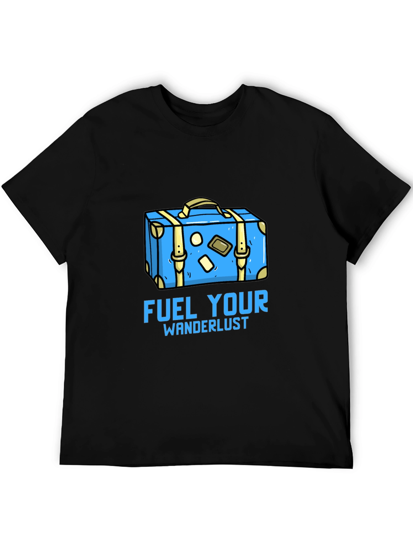 Fuel Your Wanderlust Graphic Tee - Black