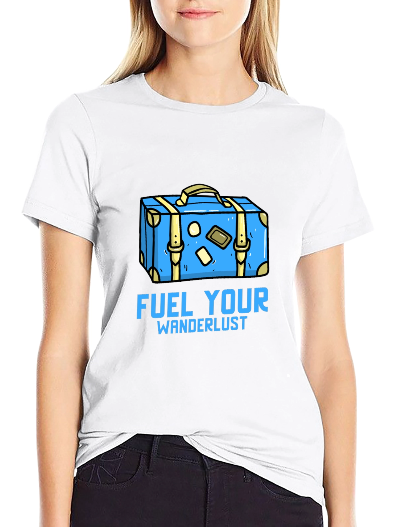 Fuel Your Wanderlust Graphic Tee - Black