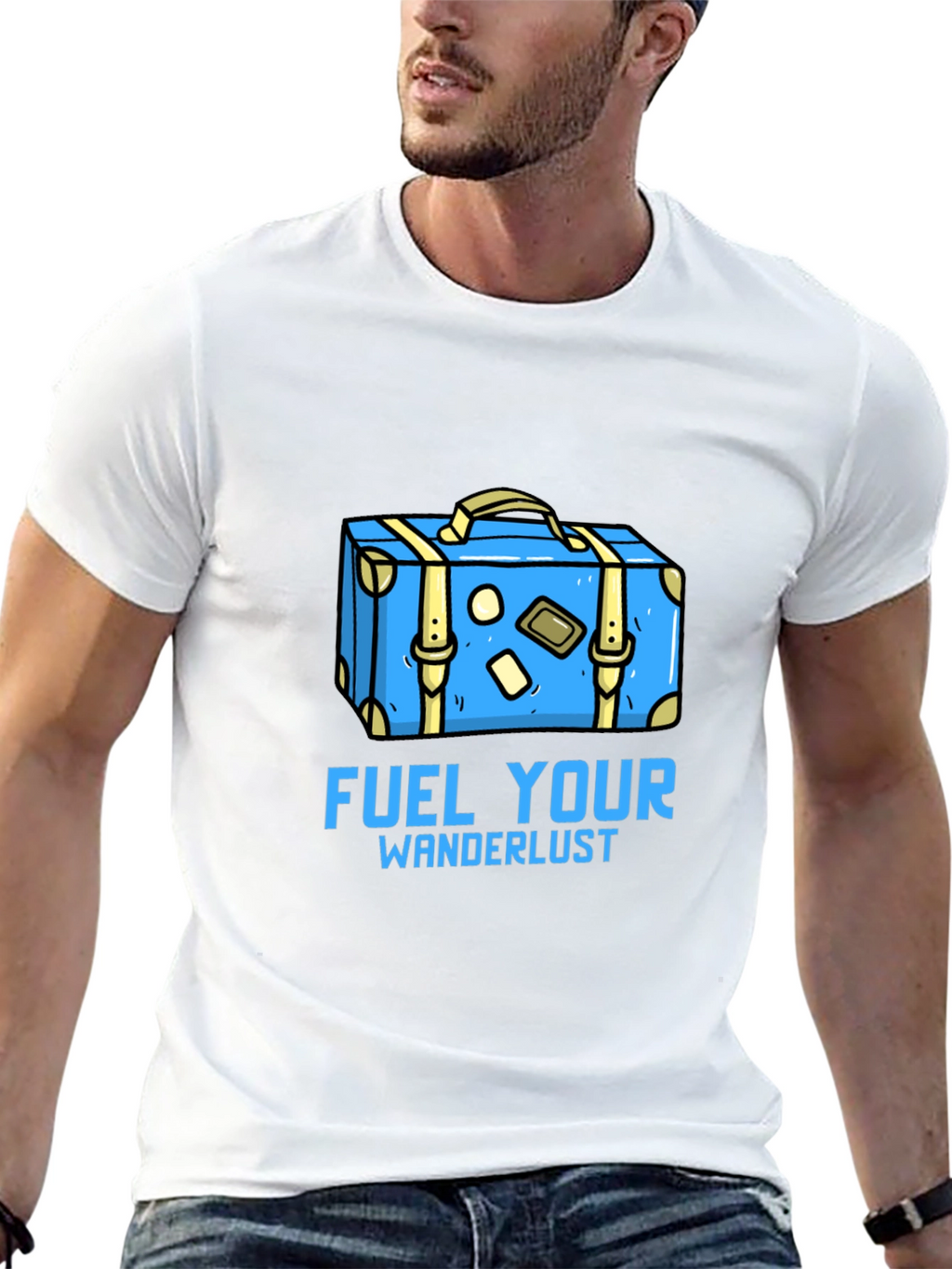 Fuel Your Wanderlust Graphic Tee - Black