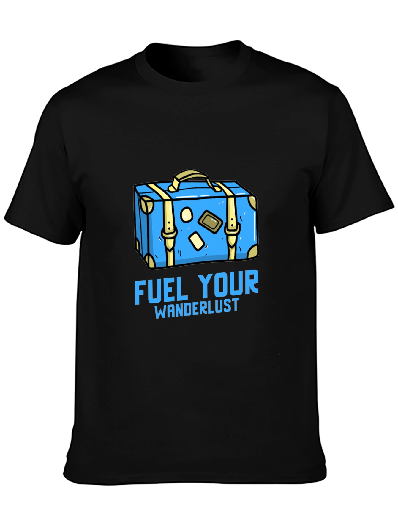 Fuel Your Wanderlust Graphic Tee - Black