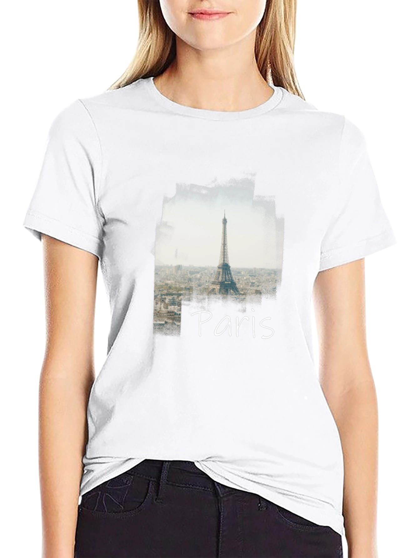 Paris Eiffel Tower Graphic Tee - Stylish Mens T-Shirt