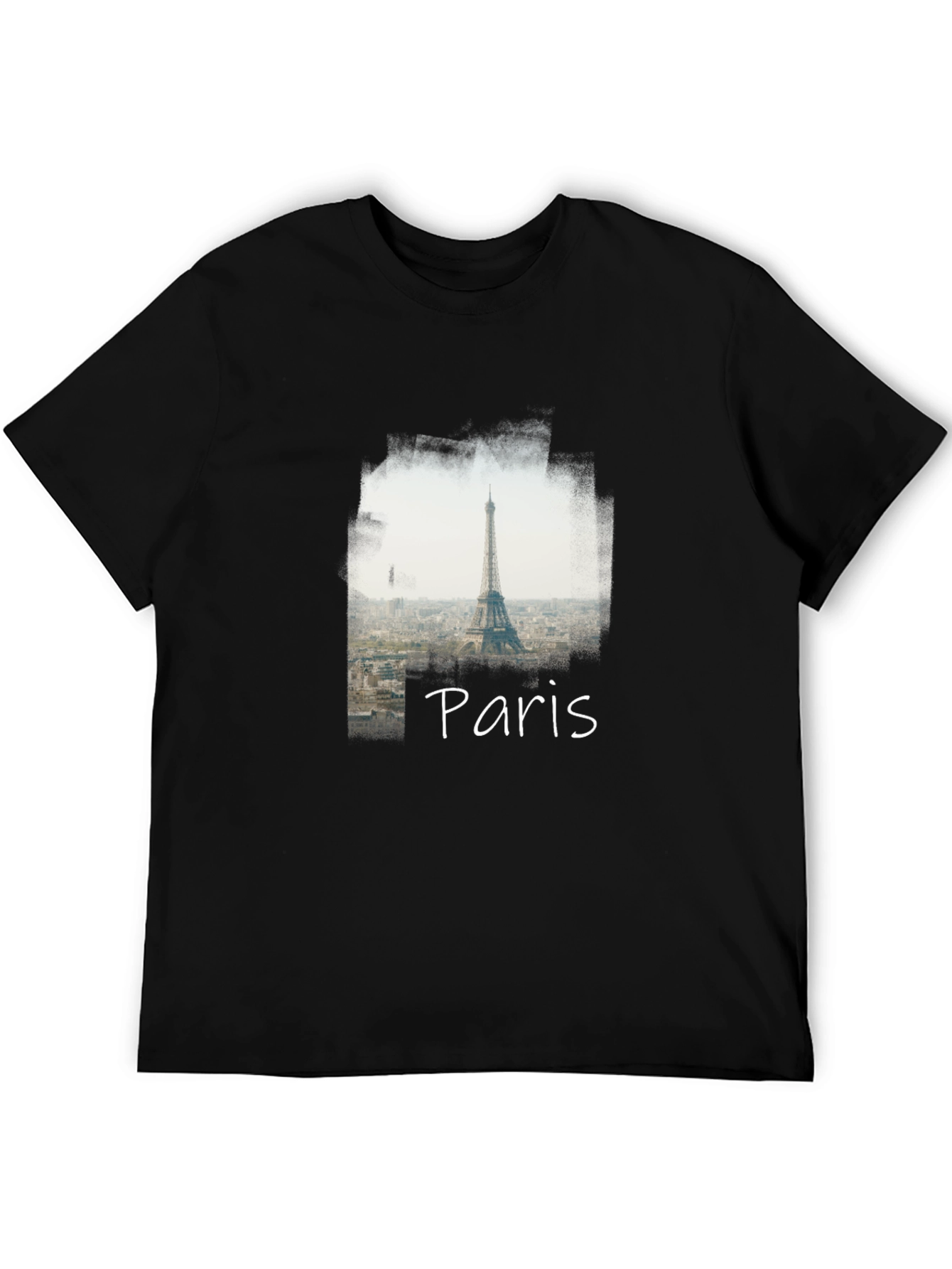 Paris Eiffel Tower Graphic Tee - Stylish Mens T-Shirt