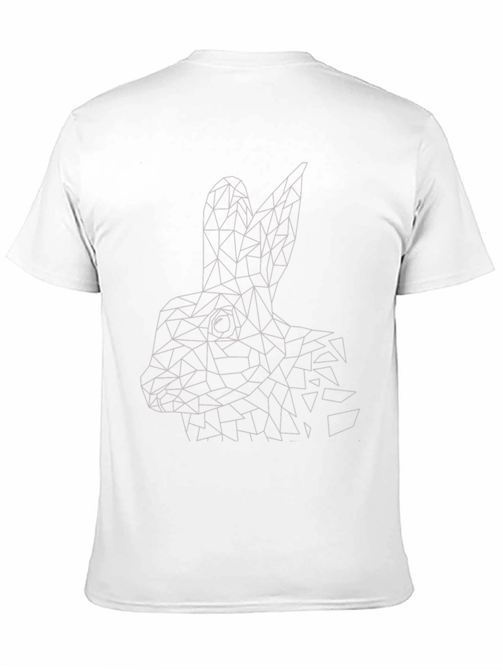 Geometric Rabbit T-Shirt - Modern Minimalist Design