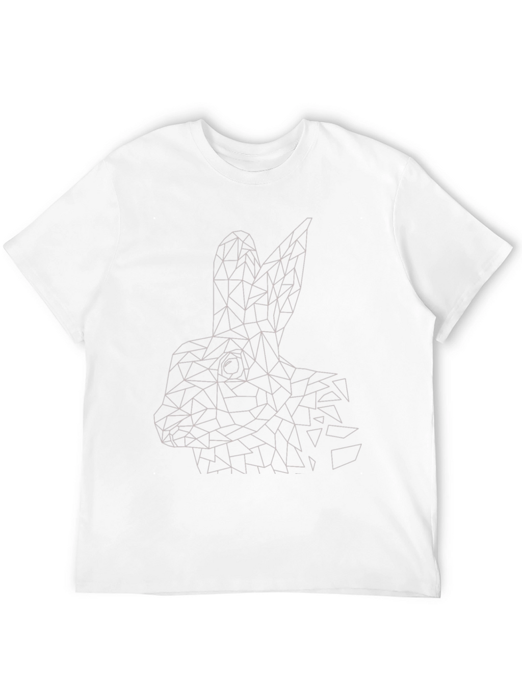 Geometric Rabbit T-Shirt - Modern Minimalist Design