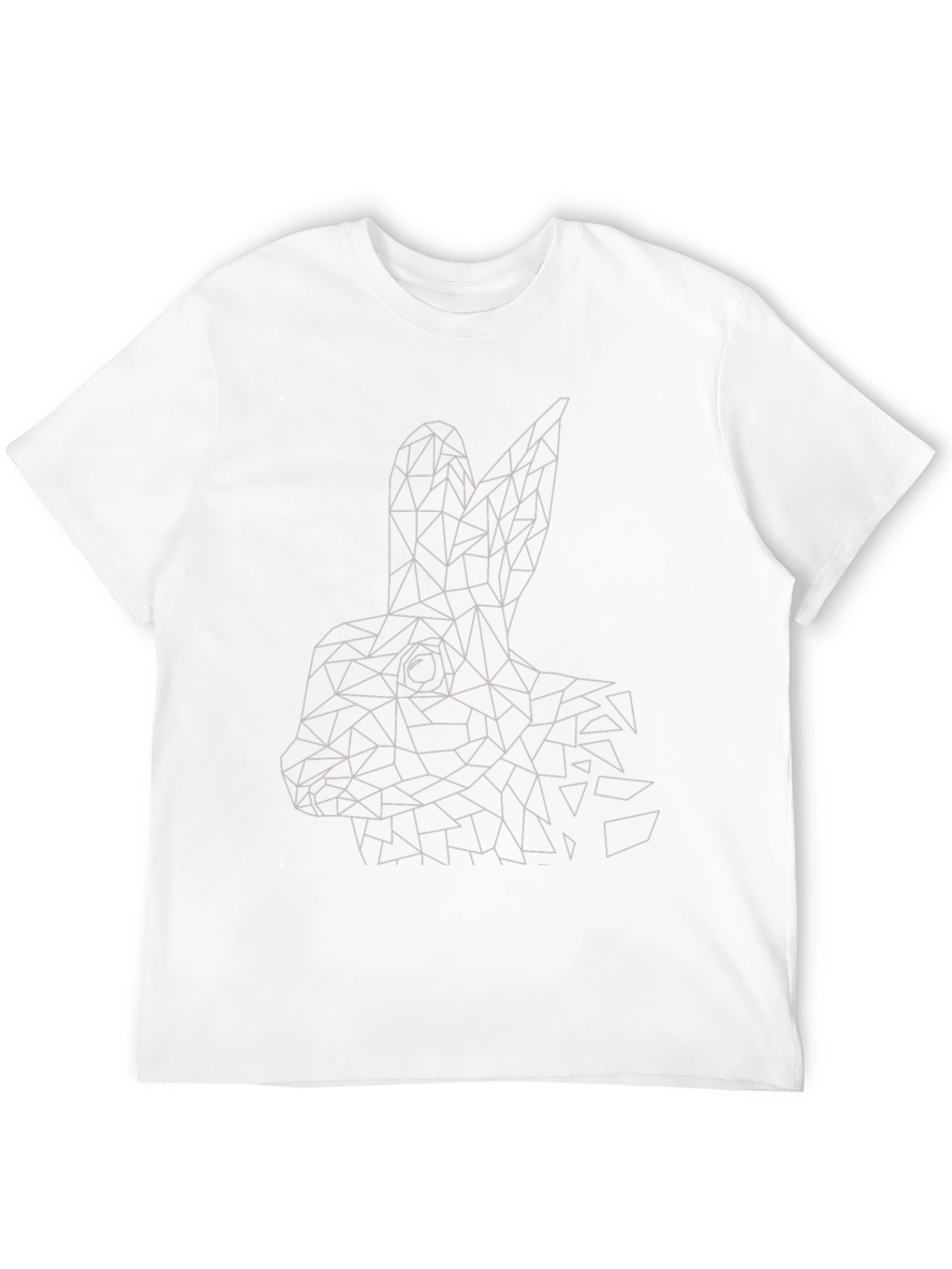 Geometric Rabbit T-Shirt - Modern Minimalist Design