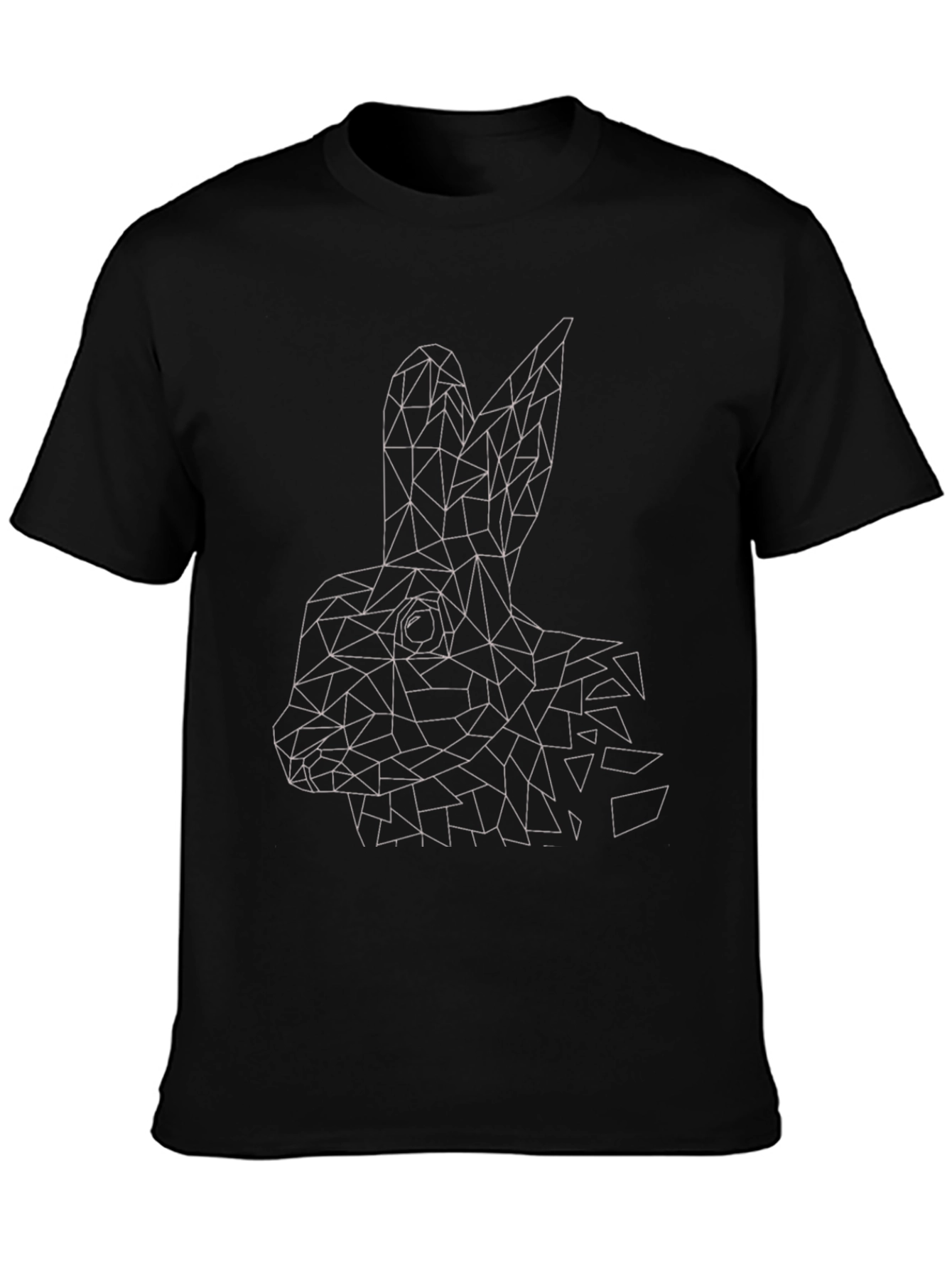 Geometric Rabbit T-Shirt - Modern Minimalist Design