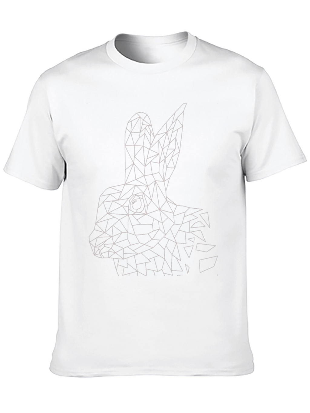 Geometric Rabbit T-Shirt - Modern Minimalist Design